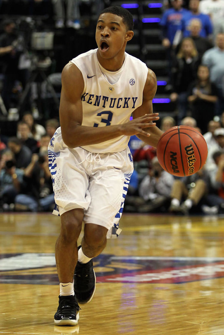 Tyler Ulis in the Air Jordan 11 "Space Jam"