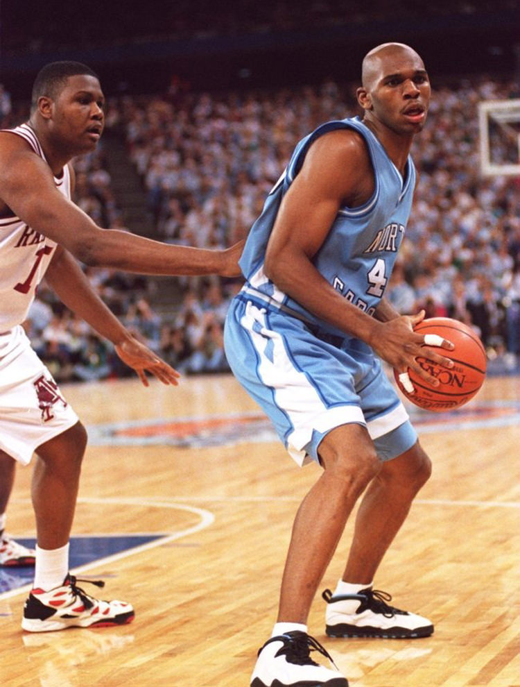 Jerry Stackhouse in the Air Jordan 10 "Powder Blue"