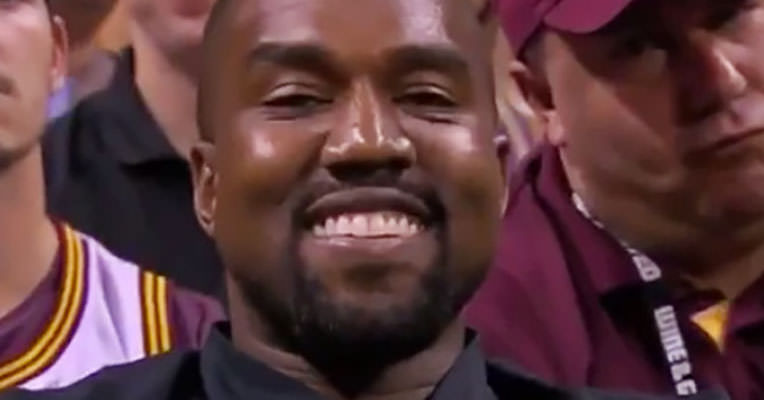 Kanye West Smiling
