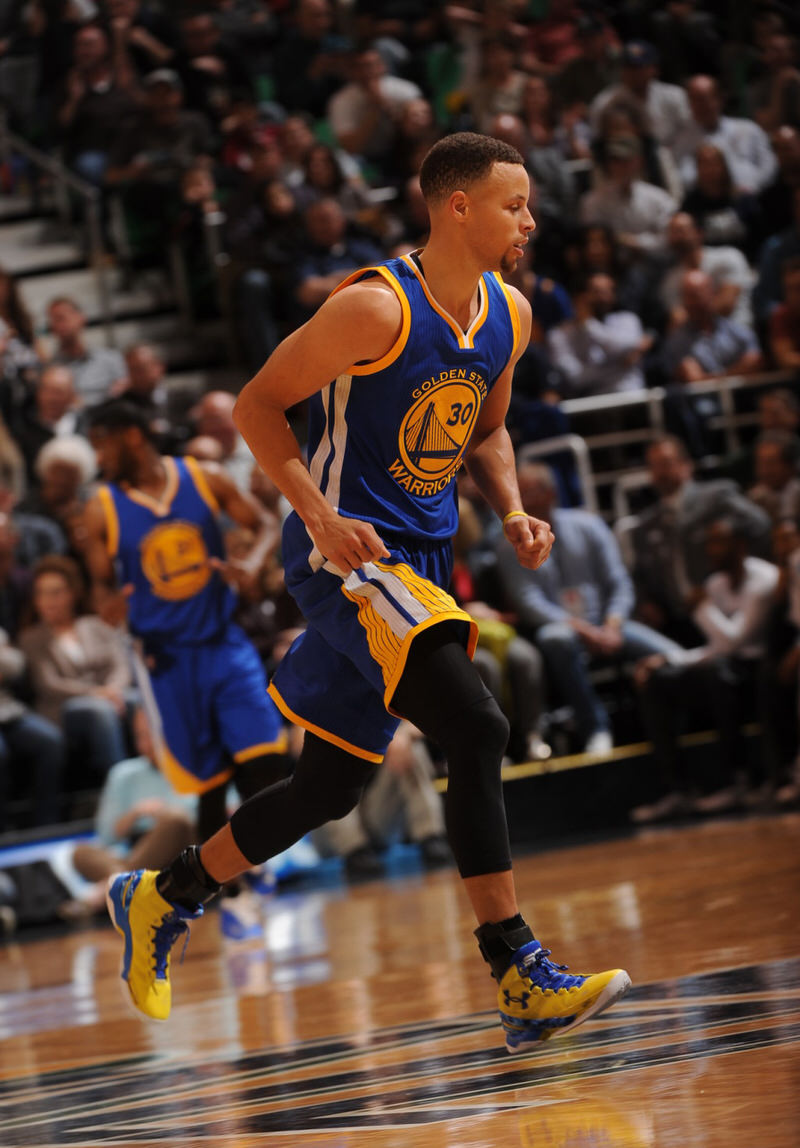 Stephen Curry in the Under Armour Curry Two