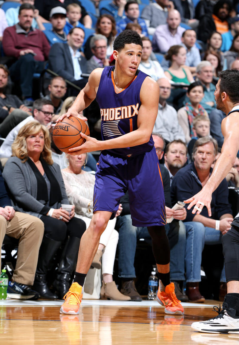 Devin Booker in the Nike Kobe X