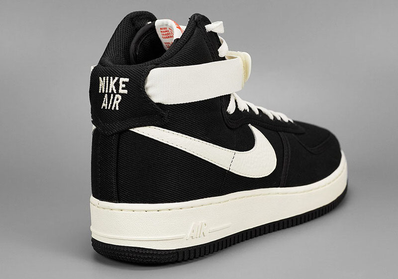 nike air force 1 black canvas