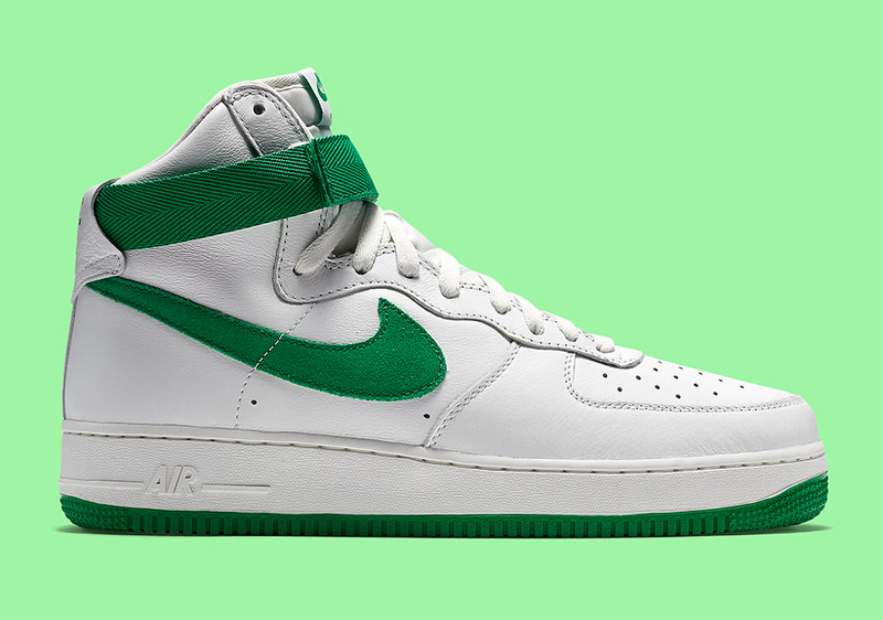 Nike Air Force 1 High White/Green // Coming Soon | Nice Kicks