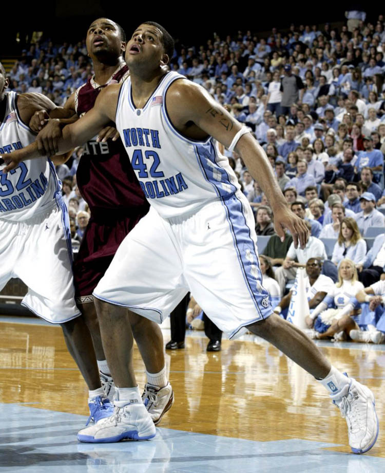 Sean May in the Air Jordan 12 "Melo"