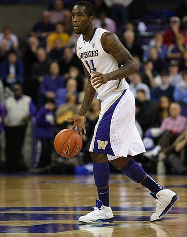 Tony Wroten in the Air Jordan 5 "Grape"