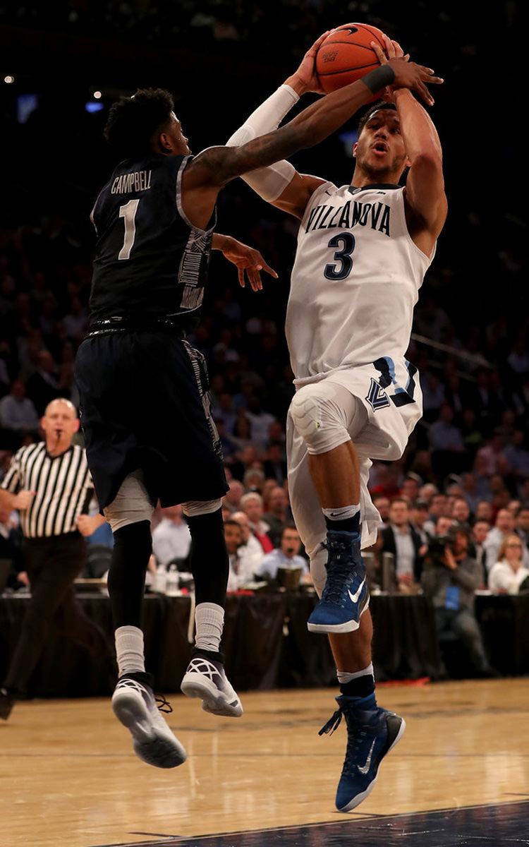 Tre Campbell in the Air Jordan XXX Georgetown PE