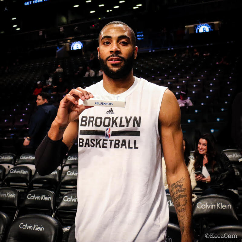 Wayne Ellington supporting Kiel Colon Cancer''s "Blue Knots" Initiative 