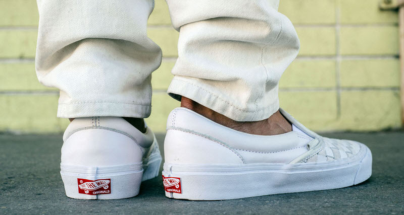 vans slip on pro on feet