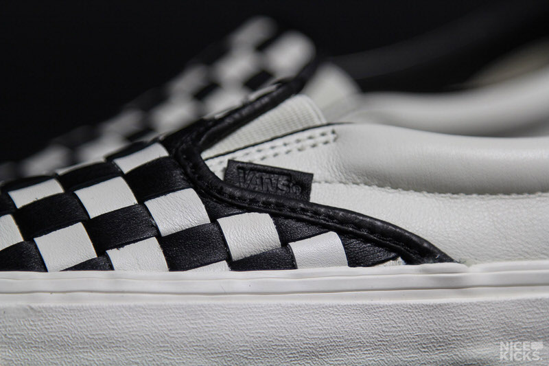 leather checkered vans