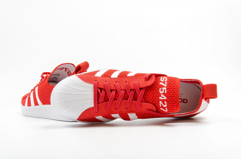 adidas Superstar 80s Primeknit Red White