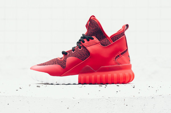 adidas tubular x red and black