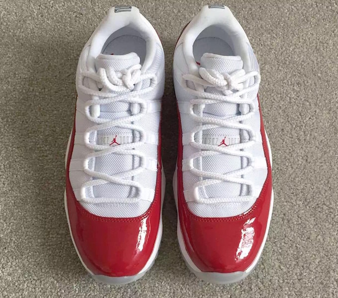 Air Jordan 11 Low White Varsity Red