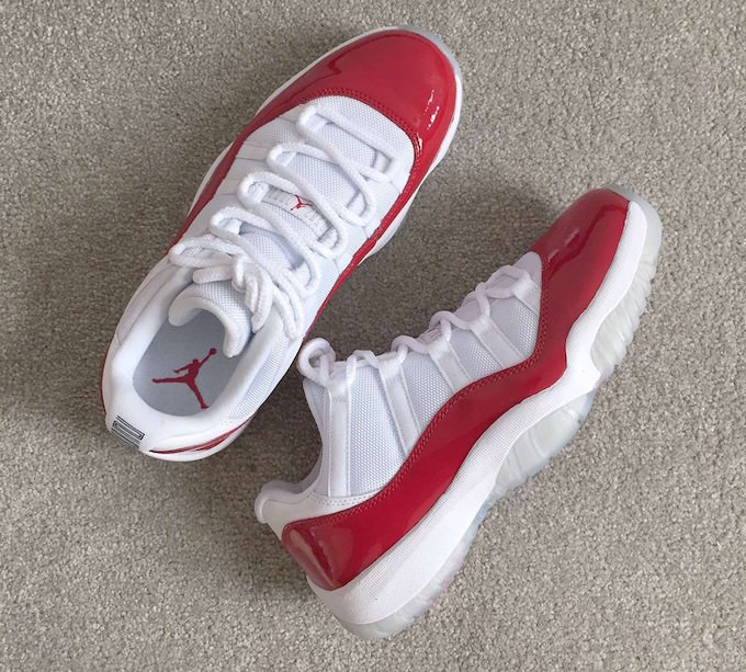 Air Jordan 11 Low White Varsity Red