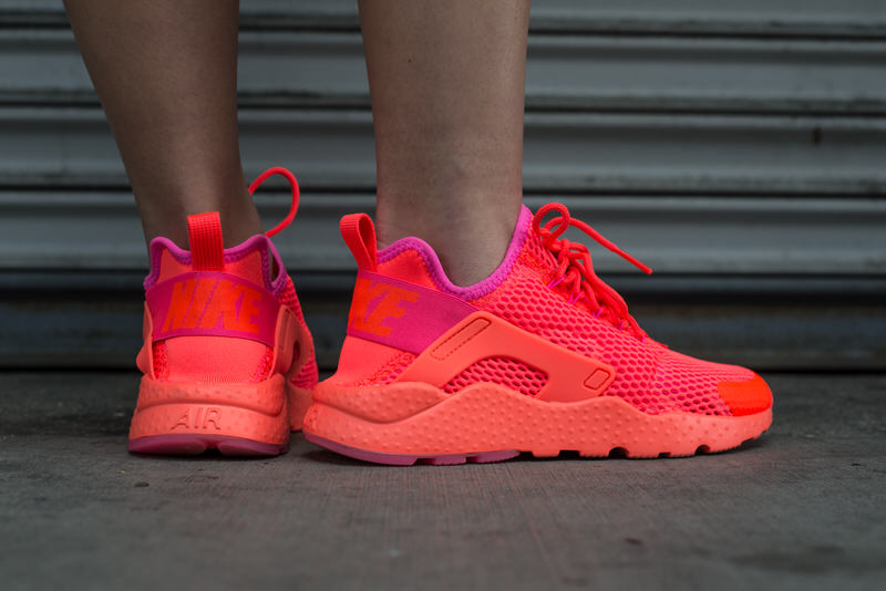 Nike Air Huarache Ultra "Total Crimson" On-Foot Look