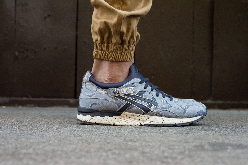 ASICS Gel Lyte V "Floral Denim" On-Foot Look