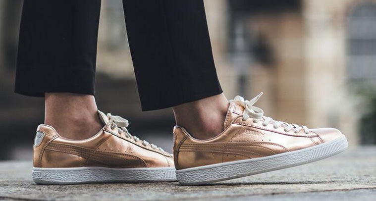 rose gold puma basket