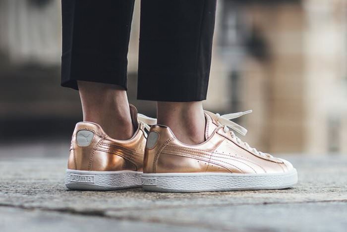 puma basket creepers metallic