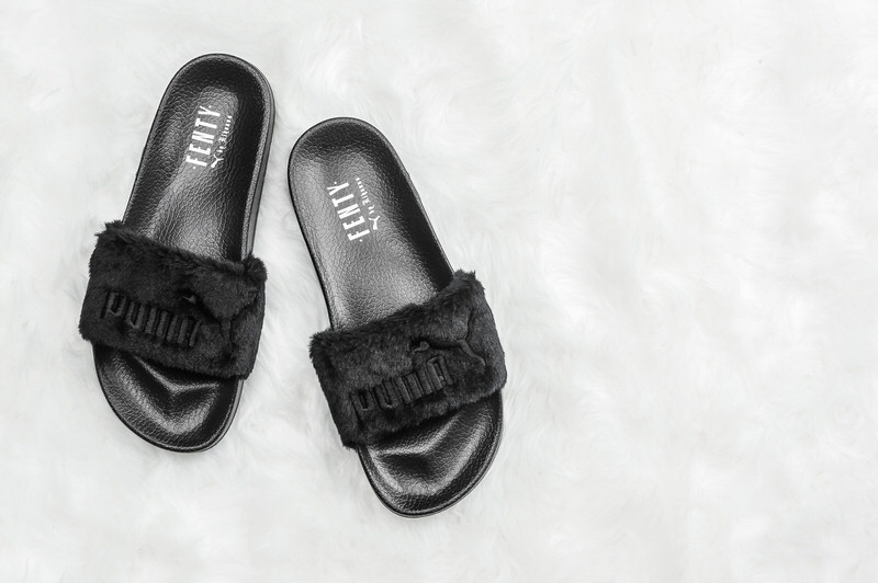 fenty by rihanna fur slide