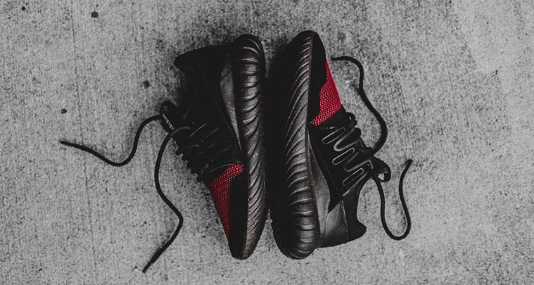 adidas Tubular Radial Black Burgundy