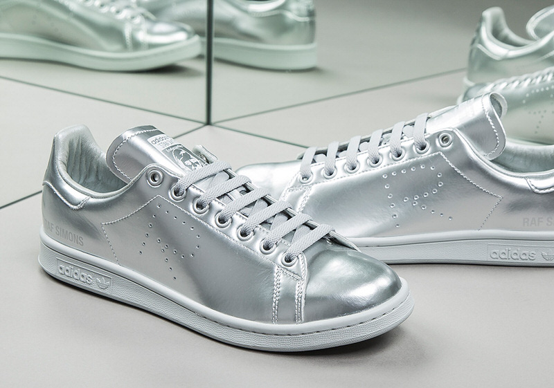 raf simons stan smith silver