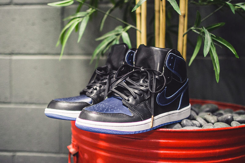 Air Jordan 1 Black/Royal Horween Leather