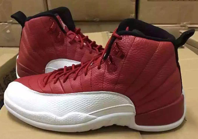 jordan 12s red and white