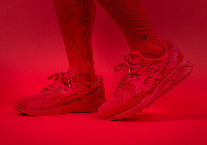 asics gel kayano triple red