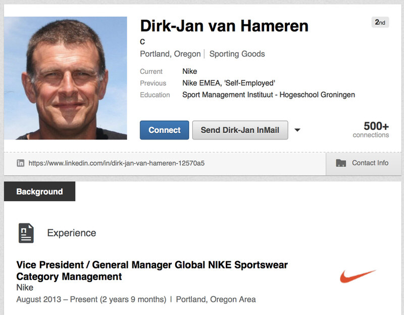 Dirk Jan-van Hameren's LinkedIn Profile