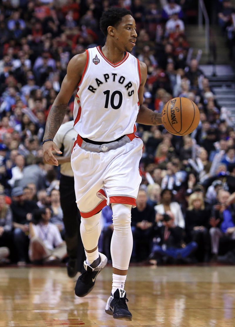 DeMar DeRozan in the Nike Kobe 11 "Last Emperor"