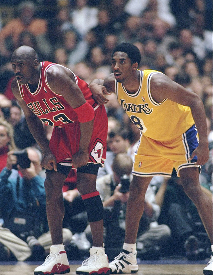 Official los angeles Lakers Kobe Bryant and chicago bulls michael