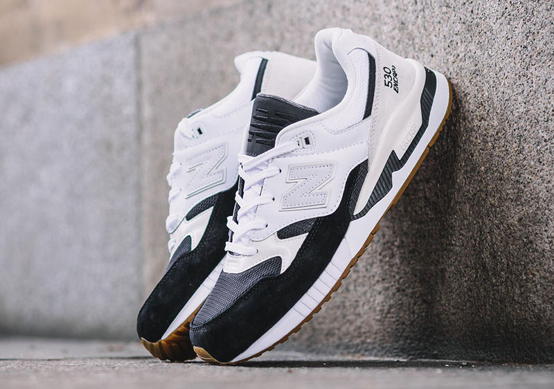 new balance 530 white black gum