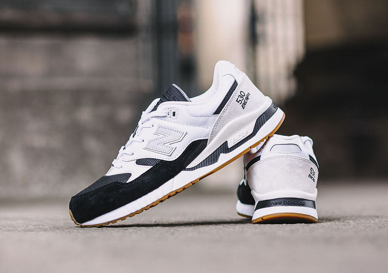 new balance 530 white black gum