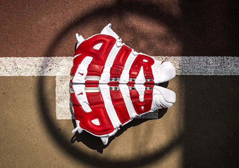 Nike air more deals uptempo gym red