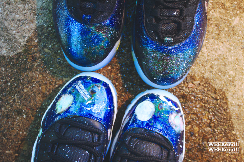 Air Jordan 10 & 11 "Cosmos" Customs by Rocket Boy Nift