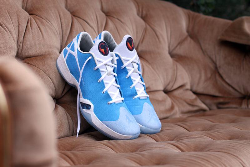 Air Jordan XXX Low "UNC" Conversion by Dank Customs