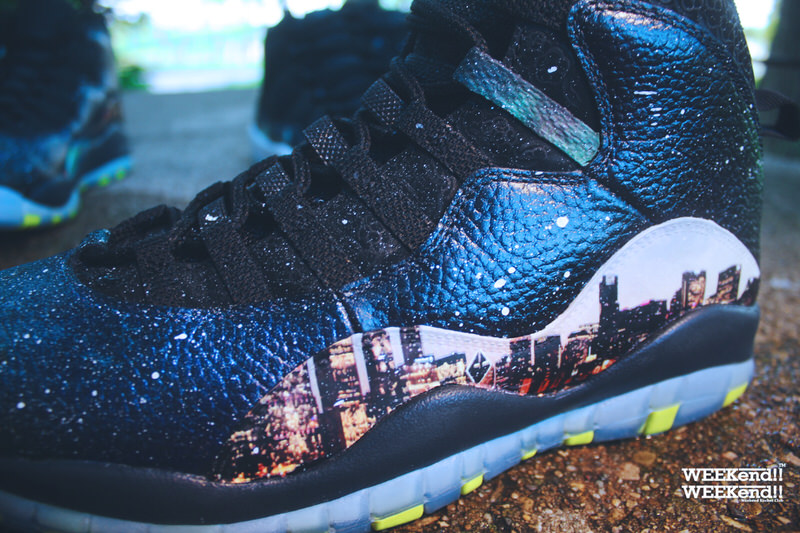 Air Jordan 10 Bel Air Abstract Custom