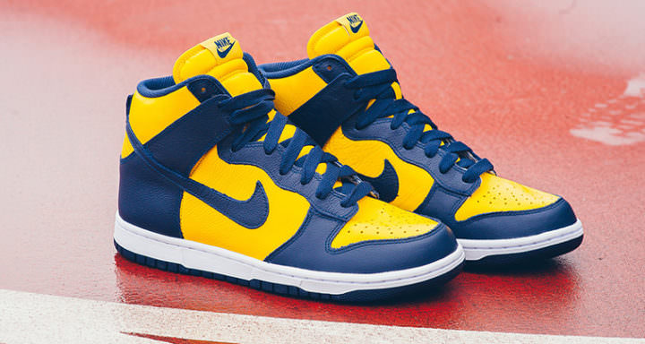 nike dunk michigan 1985