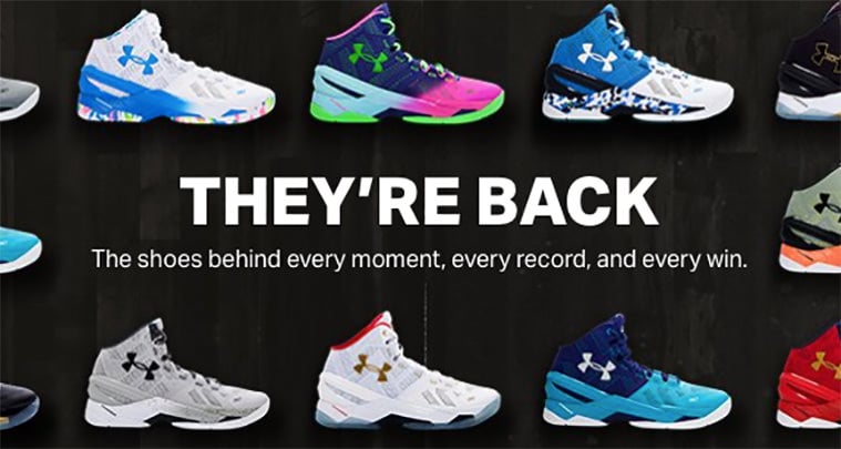 Under Armour Curry Two Restock