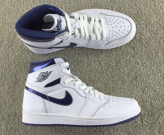 blue metallic jordan 1