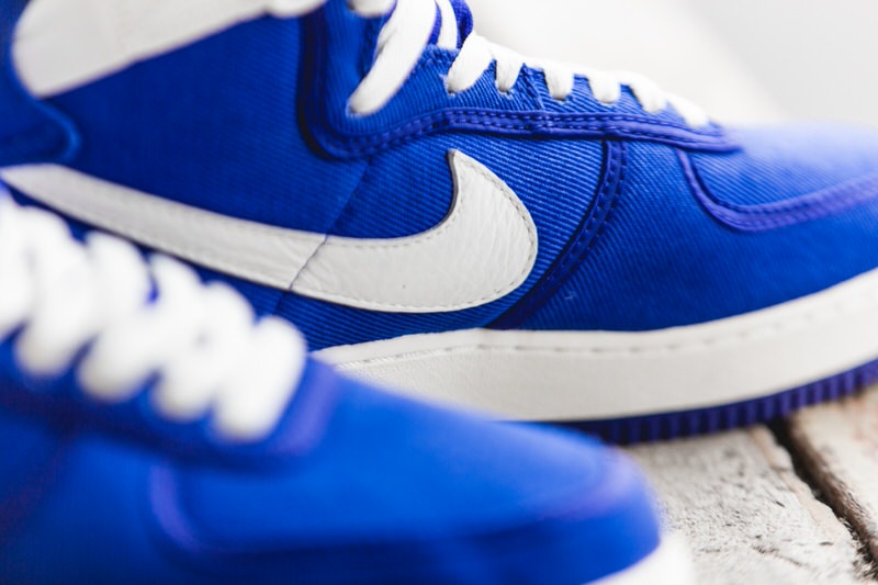Nike air force 1 canvas blue store
