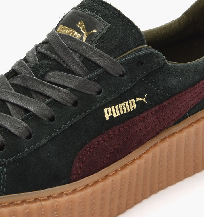 Rihanna x PUMA Suede Creeper Green/Bordeaux