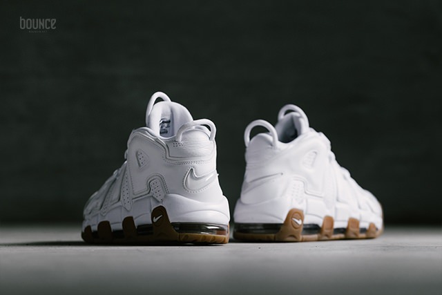 Nike uptempo white gum on feet shop