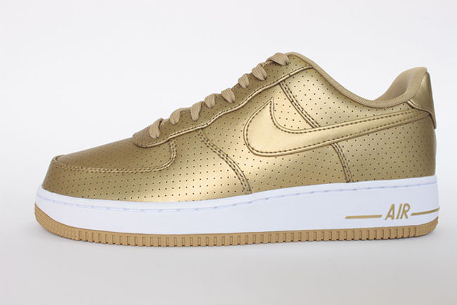 nike air force low gold