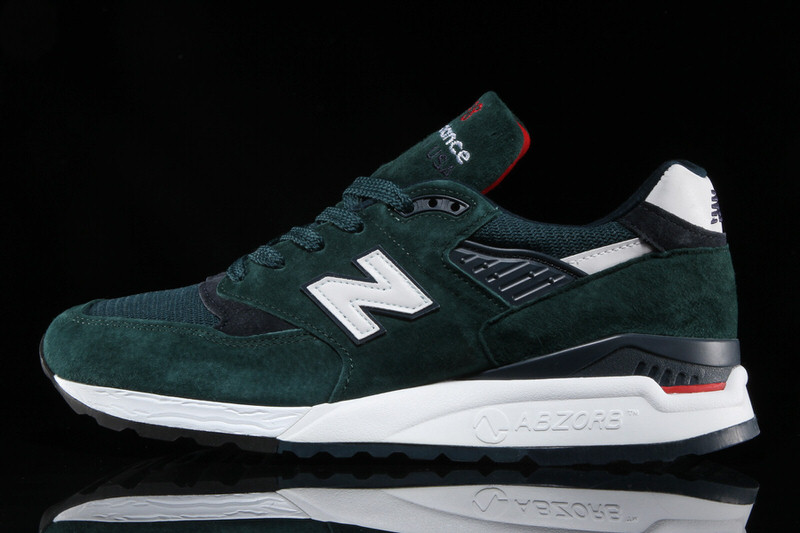 new balance 998 green suede