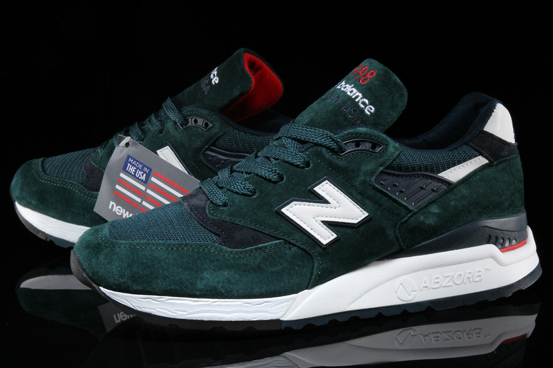 new balance 998 green suede