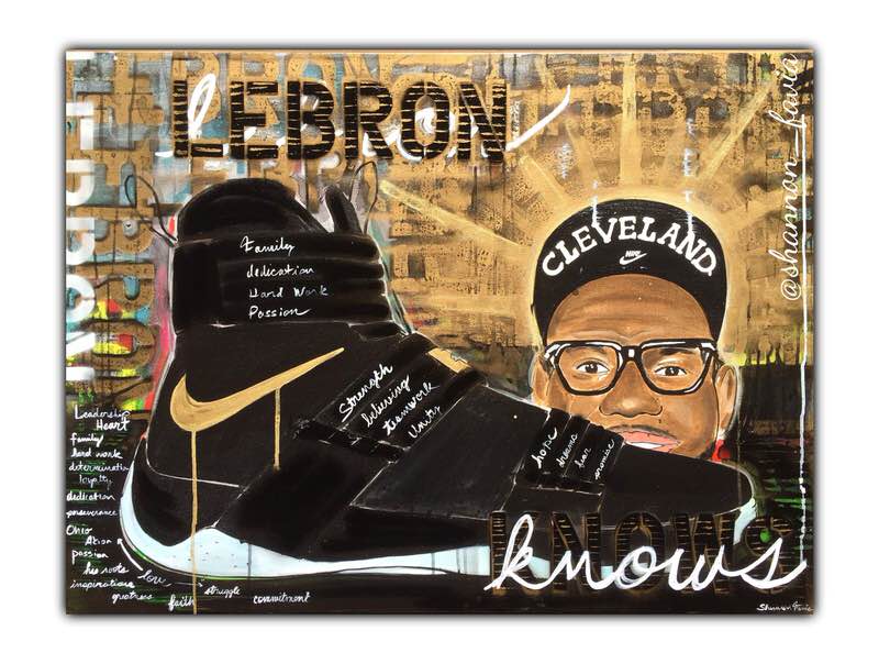 LeBron Knows Painting by Shannon Favia