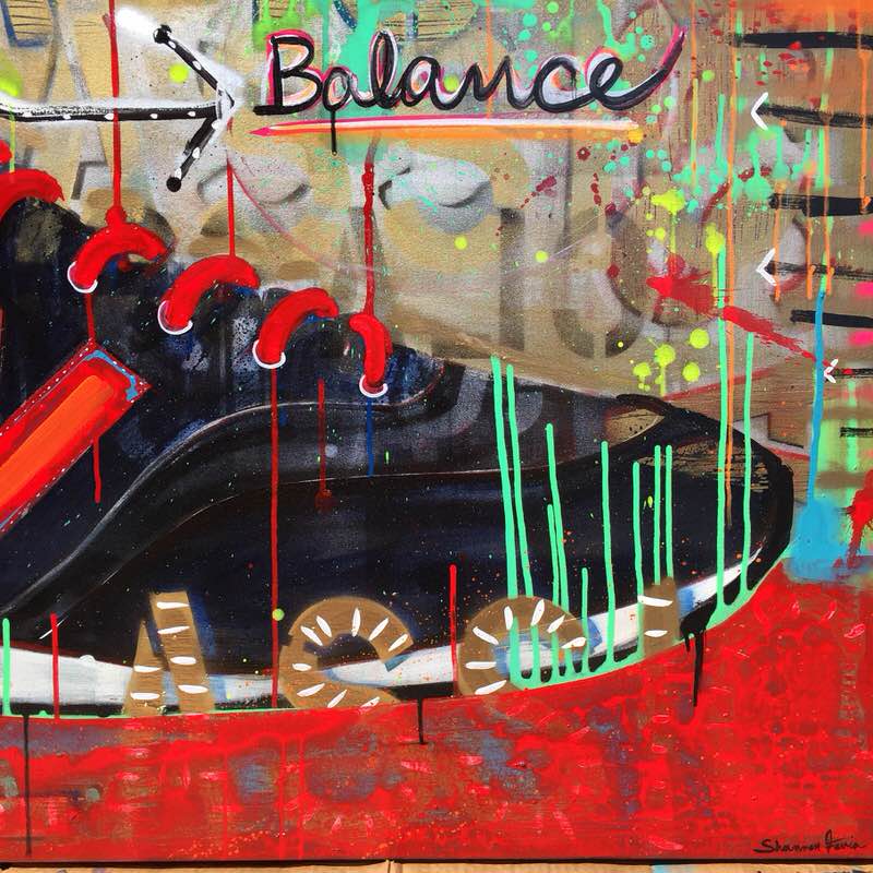 New Balance 574 Painting by Shannon Favia