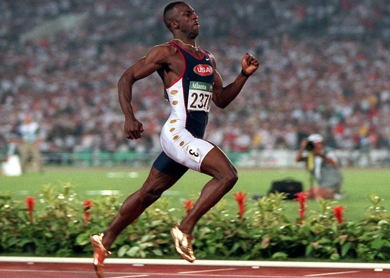 Michael Johnson Nike Gold Olympic Spike 1996 7