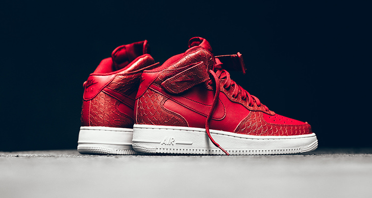 Nike Air Force 1 Mid Red Python