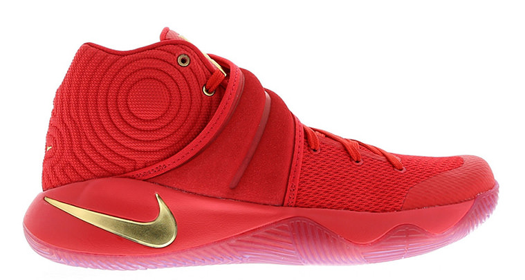 Nike Kyrie 2 Gold Swoosh